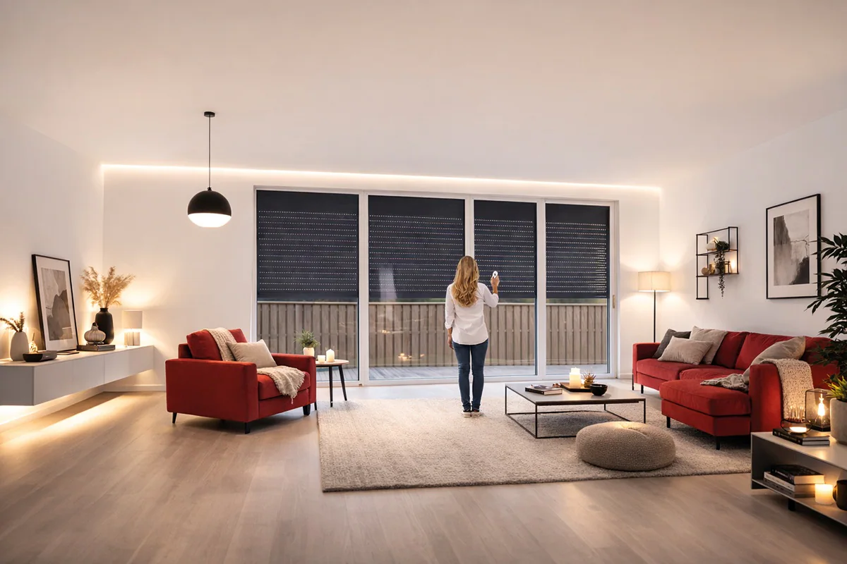 Woning met rolluiken als voorbeeld voor de productgroep rolluiken